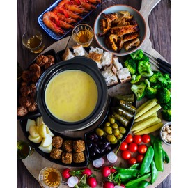 Mini Slow Cooker 0.65qt(20oz) warmer, fondue pot set,chocolate melting pot (stainless steel)… (S/S)