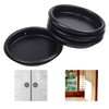 Kare & Kind 4X Round Closet Door Finger Pulls (Black)