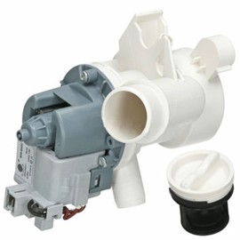 SPARES2GO Complete Drain Pump Outlet & Housing for Candy Washing Machine - Fitment List D