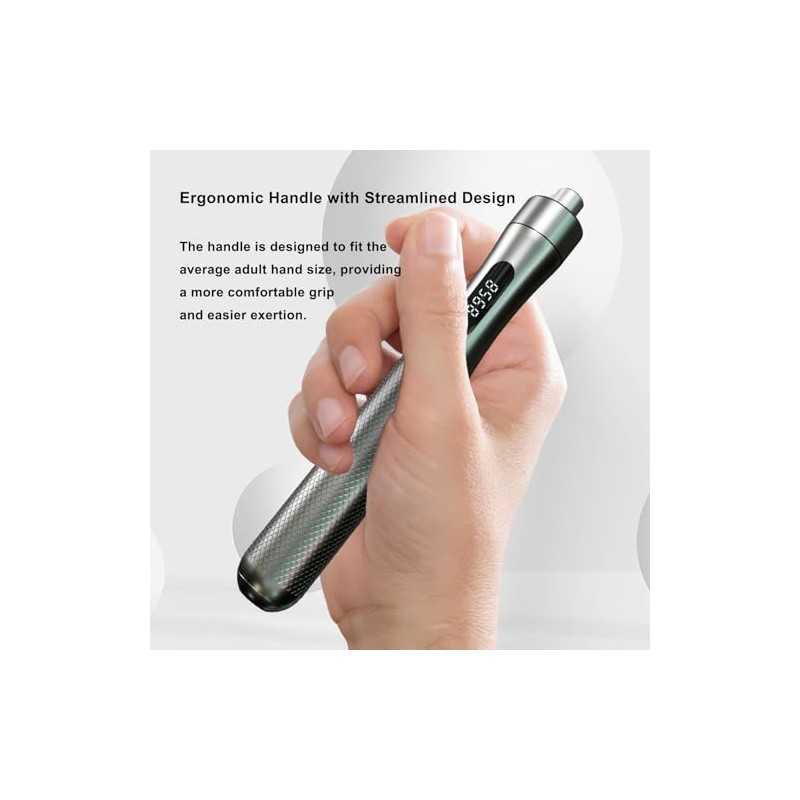 Cuerda de saltar inteligente con contador, visualización LCD, asas de