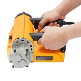 HAPPCUCOE Electric Wall Planing Machine,4580W Concrete Shovel Shovel Wall Machine,Adjustable Planing Depth, 110V Electric Power Shovel Wall Machine 3500RPM (Orange)