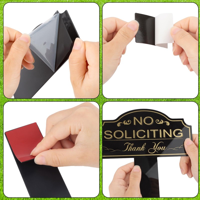No Soliciting Sign for House with Stake 7 x 3.5