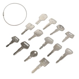 Artudatech 13pcs Forklift Construction Vehicle Heavy Equipment Construction Ignition Key Set