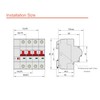 AC220V Smart WiFi Circuit Breaker Miniature Circuit Breaker PA66-DSM Flame