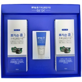 Hyojason Q Green Lipped Mussel Cream Gift Set, 220ml, 1 piece / 효자손 큐 초록입 홍합크림 선물세트, 220ml, 1개