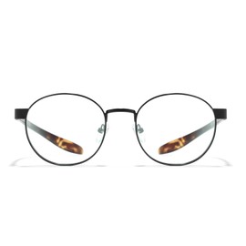 HYPREADER TAURUS BIO-Blaulichtfilterbrille/Lesebrille (+0.00,+1.00,+1.50,+2.00,+2.50,+3.00) verglasbar bei jedem Optiker, auch als Sonnenbrille erhältlich (Schwarz-Havanna, +1.00)