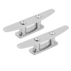 2PCs Open Base Boat Cleat 4in Universal Fit for Watercraft