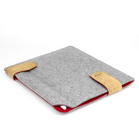 Stilbag Tablet KUNO für Lenovo Tab M11 | Kompatibletasche Made in Germany | Rot - Hellgrau