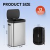 WLIVE 13 Gallon Trash Can, 50 Liter Large Capacity Motion