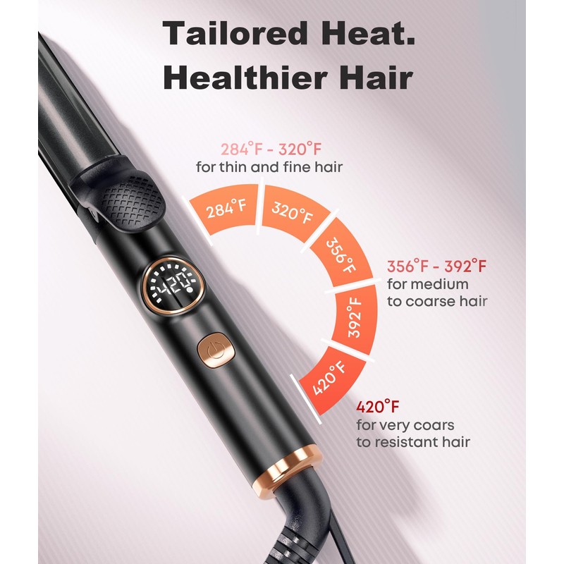 ORYNNE Mini Travel Curling Iron for Short Hair 1 Inch
