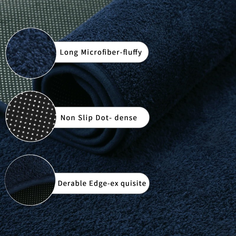 Rururug Bathroom Mat, Large Bath Mat 50x120cm Bath Mats for