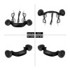 HDBUBALUS Matte Black Rear Turn Signal LED Light Smoke Lens