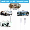 Jantoy 5ft White Micro USB Adapter Charger Cord Cable Lead