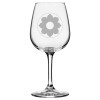 Etched Laser Art 9th Infantry Division Military Etched 12.75oz Stemmed Wine Glass