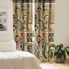 Ambesonne Bohemian Window Curtains Pack of 2, Ethnic Pattern with