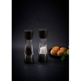 Cole & Mason Derwent Pepper Mill - Gourmet Precision Pepper Grinder - Refillable Seasoning and Spice Tools - Adjustable Grinding Settings - Black Wood