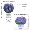 Fassory 3D Pop up Flower Card, Handmade Lavender Bouquet Birthday