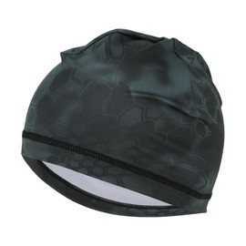 HEROFFIX Cycling Hat Sweat and Moisture Wicking Breathable Hard Hat Liner Elastane Fabric Black 24x16.5cm 1 Pcs