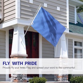 Anley Anley Fly Breeze 3x5 Foot Solid Blue Flag - Vivid Color and Fade proof - Canvas Header and Double Stitched - Plain Royal Blue Flags Polyester with Brass Grommets 3 X 5 Ft