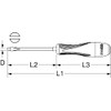 KS Tools 922.6002 Ultimate Slotted Screwdriver 2.5 x 75 mm