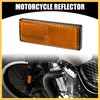 REPAIROCK 4pcs 3.46"x1.26" Universal Reflector - Rectangle Motorcycle Bike Safety