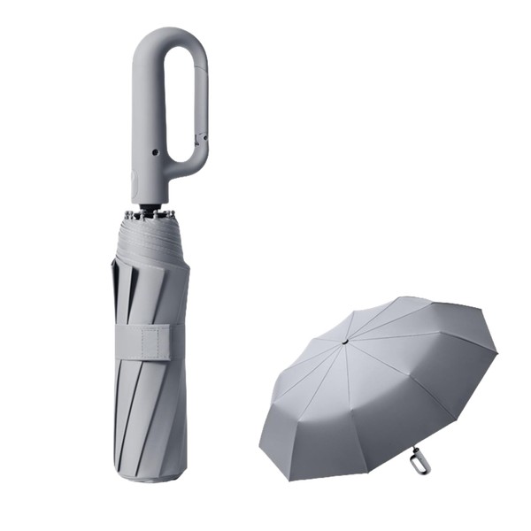 Travel Folding Umbrella 10 Ribs Automatic Open/Close,Lightweight Compact Portable Backpack