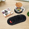Miss Rui Set of 6 Vinyl Record Coasters for Drinks