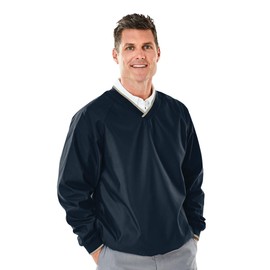 Charles River Apparel mens Legend Windshirt (Regular & Big-tall Sizes) Windbreaker Jacket, Navy/Light Khaki, Large US