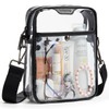 LATMAP 4 POCKETS Clear Bag For Stadium Approved Events Crossbody