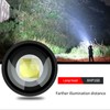 Telescopic LED Flashlight High Bright USB Rechargeable Zoomable Flashlights IPX4