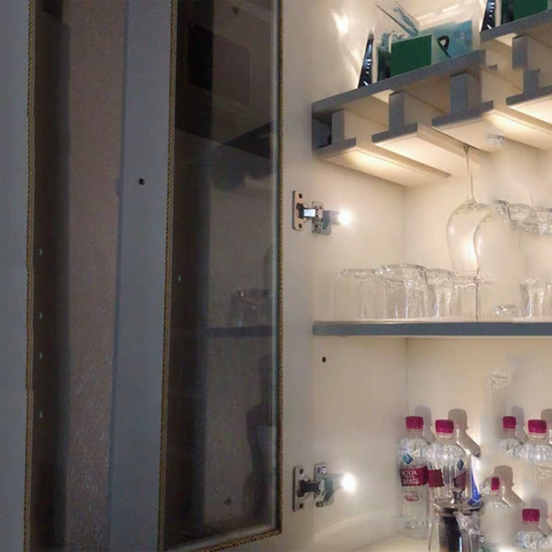 10Pcs Hinge LED Sensor Light Warm/Cool White Universal Cabinet Cupboard