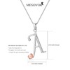 Mesovor 925 Sterling Silver Initial Necklace for Women, Dainty Sterling