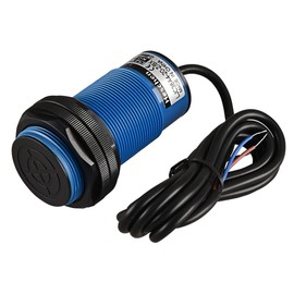 Heschen Capacitive Proximity Sensor Switch, LJC38A4-20-Z/BX, Detector 1-20 mm, 12-24VDC 200mA, NPN Normal Open (NO), 3 Wires, CE Listed