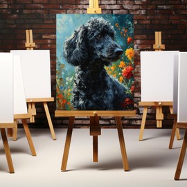 ZUVRDIAI Paint by Number, Poodle Prancing Gracefully, Adult Crafts Adults' Paint-by-Number Kits, Room Decor Gift for Birthday Festival (16x20 Inch, No Frame), Vibrant