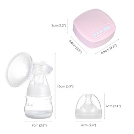 YOUHA Portable Double Electric Breast Pump with Massage & Suction 2 Modes 9 Levels Adjustable Quiet Breastfeeding Pump Safe for Home Office Travel