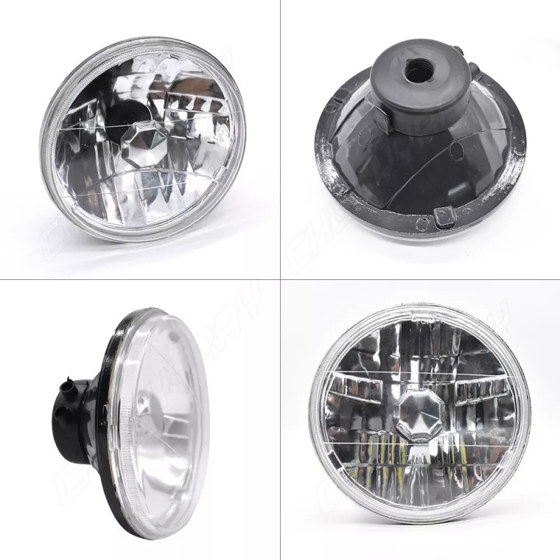CHUSYYRAY Pair 7 inch Round LED Headlights HILo Beam For