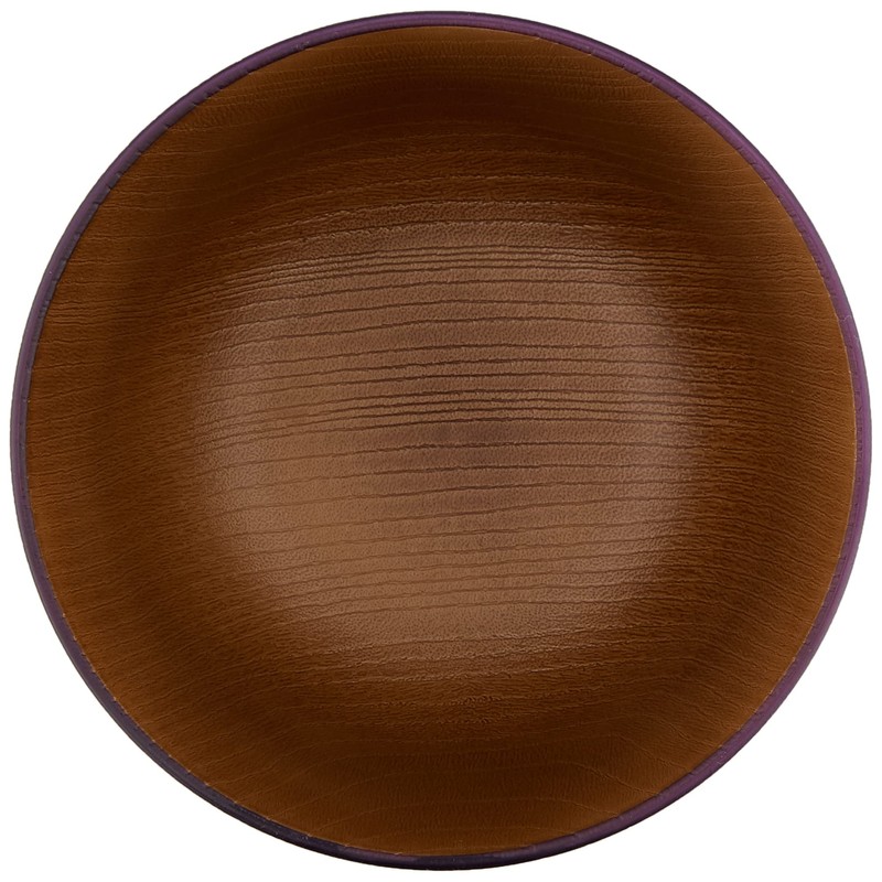 Canoe 73716 Traditional Japanese Color Wingback Coating Soup Bowl Eggplant
