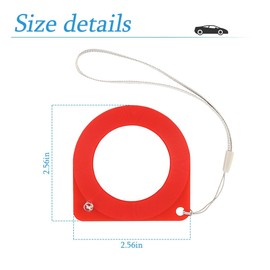 Car Key Test Coil, 2 PCS Automotive Induction Signal Detection Card, Car Key Lock Chip Coil Tester, Anti-Theft Auto Diagnostic Tool, Automatic Induction Signal Detector, Fast Checking