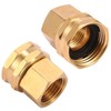Sanpaint 2 Pack Brass Garden Hose Threaded 1/2" NPT to