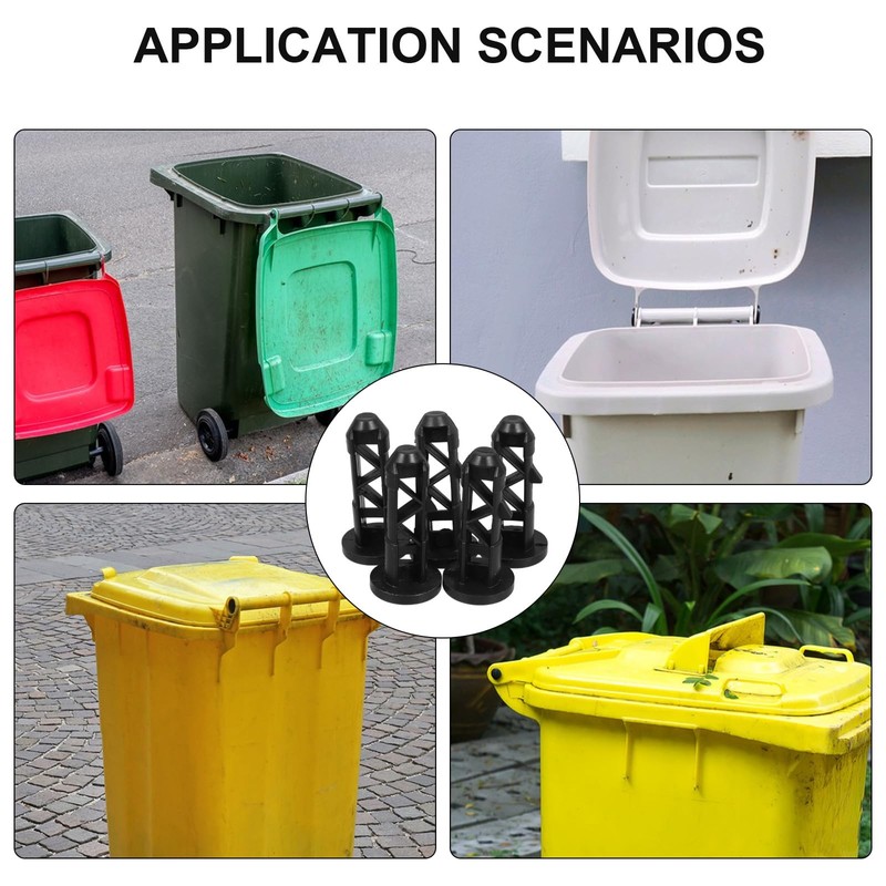 HOMSFOU Pack of 5 Rubbish Bin Locking Lids for Wheelie