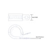10 x 25mm - 29mm W1 Zinc Plated Rubber Lined