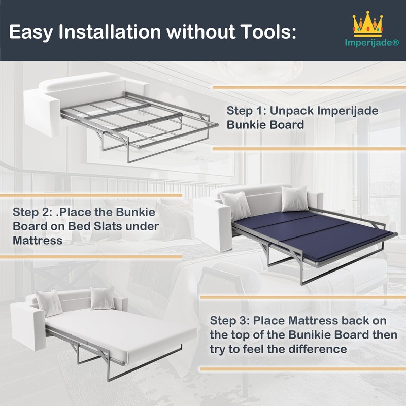 Imperijade® Full (46x 72'') Bunkie Board | Box Spring Alternative