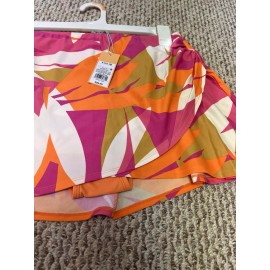 Kona Sol New Women's Abstract Print Swimsuit Skirt - Kona Sol Multi Colored Size XL