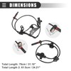 Motoforti Front Rear Left Right ABS Wheel Speed Sensor, for