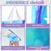 BBTO 6 Pcs Clear Tote Bag Stadium Approved Plastic Bag