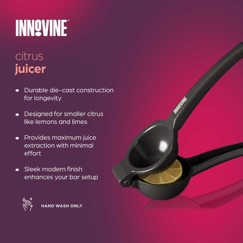 Innovine Citrus Juicer, Manual Lemon and Lime Press with Modern