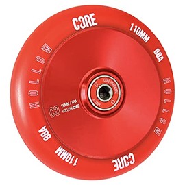 Core Hex Hollow Stunt Scooter Wheel 110 mm I Children I Trick I Pedal I Scooter I Wheels I Wheel I Replacement I Wheel (Hollow V2 Red)