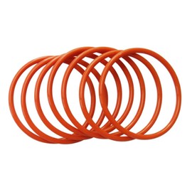Boxonly 30 PCS O-Rings Silicone Round Seal Grommets 122mm OD 115mm ID 3.5mm Width O Rings Washer Sealing Ring Gasket Red