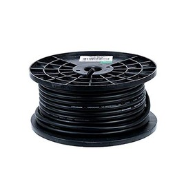 Monoprice 8.0mm Professional Microphone Bulk 16AWG Cable Cord - 100 Feet- Black With High-Purity, Oxygen Free Copper Conductors And Braided Copper Shield