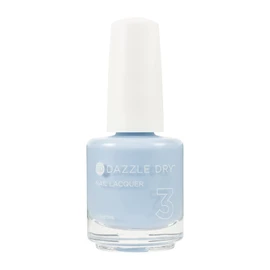 Dazzle Dry Nail Lacquer - Lotion, Please!, a light powder blue with gray undertones. Full coverage cream. (0.5 fl oz)